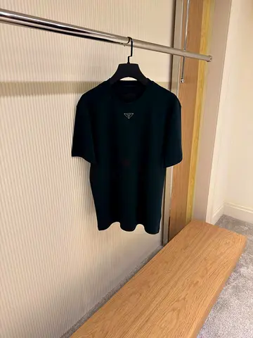 Black Prada Logo Crewneck T-Shirt — Size small to 3xl