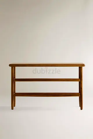 Zara Acacia Wood Shoe Bench – Sold Out Online – Excellent Condition