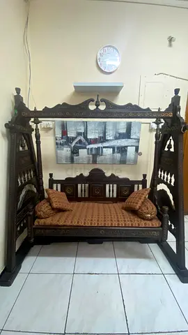 Traditional wooden swing (indian joola)