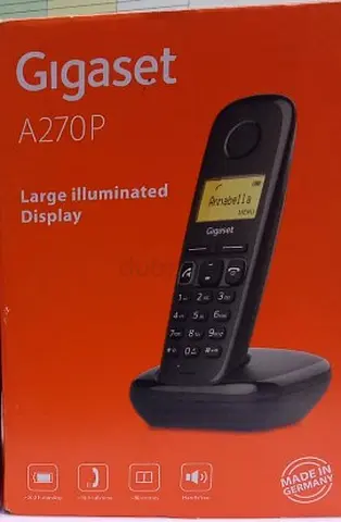 Gigaset A270 Cordless Phone, Black