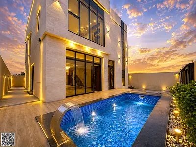 A villa with an indoor pool, all fees included, near the mosque. One of the most luxurious villas i