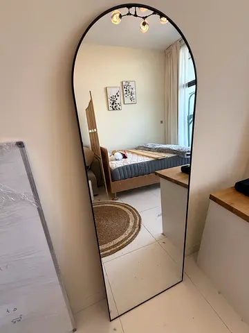 large full length freestanding arch mirror