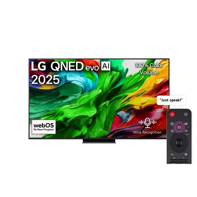 LG 86 inch QNED evo AI QNED86 4K 144Hz Smart TV | AI Magic Remote | webOS25 | 2025 | QNED86A6A Model