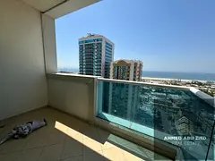 2 master bedrooms with full sea view in Al Rashidiya 3, Ajman One Towers. Spacious hall, 3 baths, ba