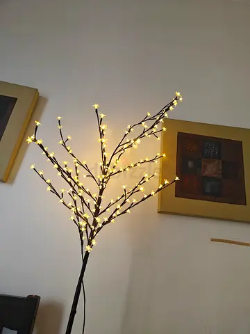LED Decorative Blossom Branch Floor Lamp - Warm White