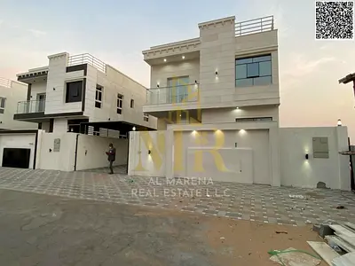 Luxury villa for sale in Al Amrah | 3014 sq ft | 5 master bedrooms | Majlis and living room with washrooms | Modern kitchen | Contemporary design | Pr