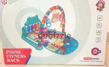 Baby Piano Fitness Rack Play Mat with Hanging Toys