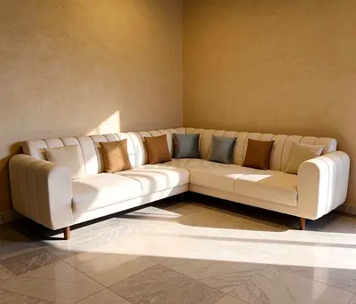 Elegant Fabric Sofa 🧵 | كنبة قماش أنيقة