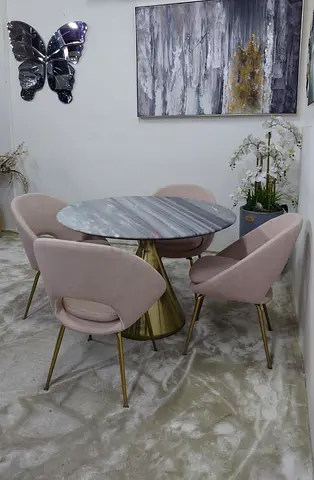 West elm Marble Table with 4-Chairs