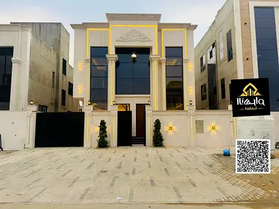 للبيع : فيلا كلاسيكه بمنطقه الحليو 2 _ عجمان ( طابقين + روف ) بسعر شامل رسوم التسجيل والتملك _ موقع مميز علي بعد دقائق لشارع الشيخ محمد بن زايد