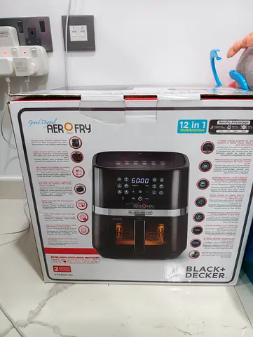 Black  Decker air fryer 5.8L brand new