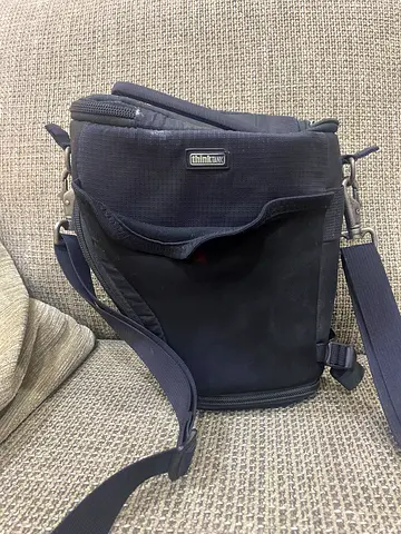 Domke-style Padded Camera Shoulder Bag - Compact, Black