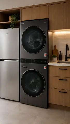 Free delivery Stacked LG Front-Load 19 kg Washer and 16 kg dryer Set (Anthracite)