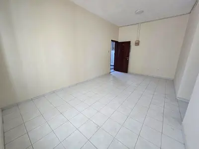 Two-bedroom apartment in Al Majaz 1 with one bathroom, close to Dubai exit and services, annual rent AED 38,000.