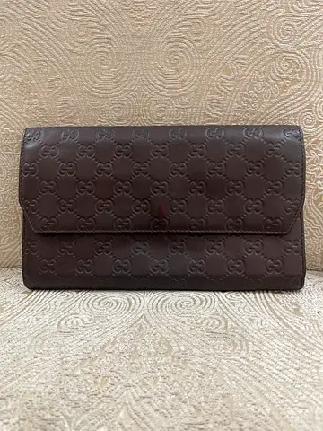 AUTHENTIC GUCCI LEATHER DOCUMENTS CLUTCH.( UNISEX)