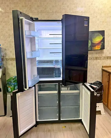 Hitachi French Door Bottom Load Refrigerator Black