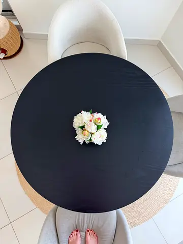 IKEA LISABO Round Dining Table - Ash Veneer, 105 cm