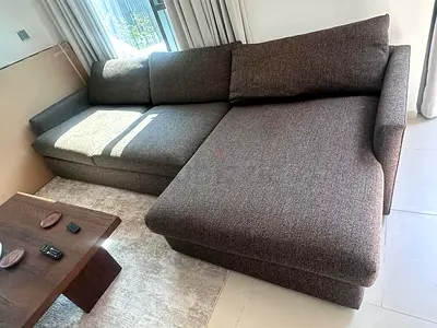 Cratebarrel lounge deep L shape sofa