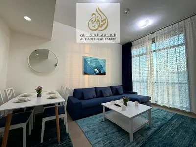 غرفة وصالة مفروشة أول ساكن بكورنيش عجمان 📍 إطلالة بحر كاملة ✨ شامل جميع الفواتير والباركنج