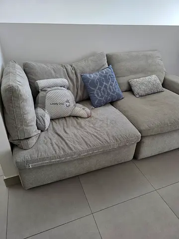 Sofas and dining table