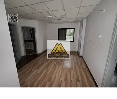 1-bedroom apartment with living room in Al Rashidiya 1, opposite Fish Market. Ground floor, balcony, AED 23,000 in 6 payments, family-only building, p