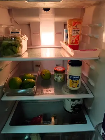 Small single-door refrigerator in good working condition