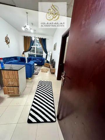 الايجارشهري عجمان النعيميه 3 ابراج السيتي تاورمقابل جرند مول قريب بنك دبي اسلامي البنايه عائلات غرفه وصاله مفروشه فرش جديد بلكونه تكيف مركزي 2 حمام شا