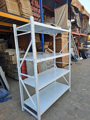 Heavy Duty Industrial Metal Shelving Rack - 4 Tier, White 200/60/150cm