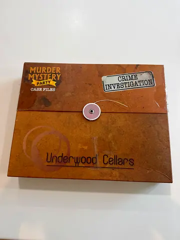 Murder Mystery Party: Underwood Cellars (Case Files) - Board/Card Game