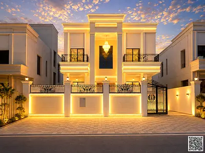 Classic villa with 6 master bedrooms in Al-Haliu, all fees included, freehold ownership for all nationalities.
