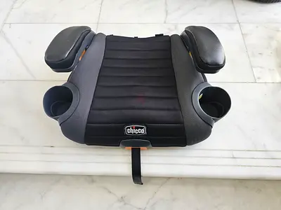 Chicco Booster Car Seat — Compact Kid Booster with Armrests  Cup Holders