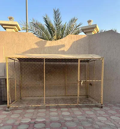 Large Outdoor Pet/Cage - Good Condition, Roof Cover, Ready for Pickup. 2 pet cages 300 AED only.