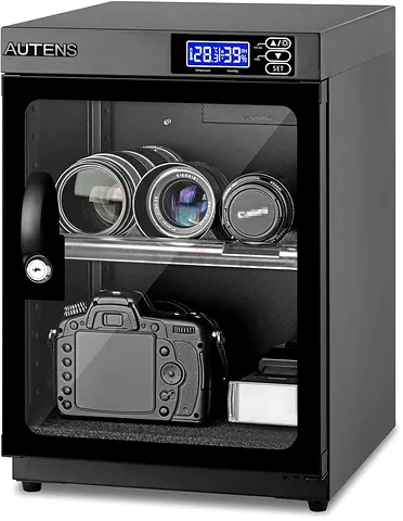 30L Dehumidifying Dry Cabinet Box, Digital Control Noiseless and Energy Saving, for DSLR SLR Camera