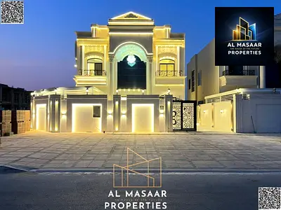 متاح فلل تحت الانشاء تصميم كلاكسيك طابقين و رووف مساحة 5000 قدم على شارع الشيخ عمار الرئيسى تملك حر لجميع الجنسيات