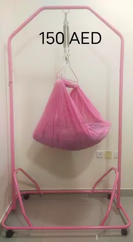 Pink Baby Hammock Swing with Stand - Gently Used