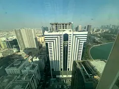 The most luxurious two-bedroom apartment for annual rent in Al Majaz 1, featuring two master bedroom