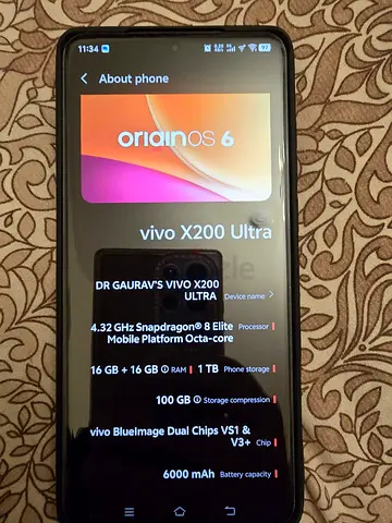 VIVO X 200 ULTRA 16GB RAM 1TB MEMORY IN EXCELLENT CONDITION AT A GREAT PRICE