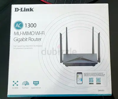 D-Link AC 1300 MU-MIMO Gigabit Wi-Fi Router for Seamless Connectivity - BRAND NEW, UNOPENED