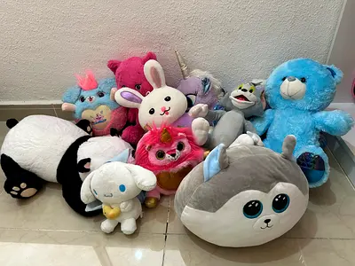 Collection of 10 Plush Soft Toys - Various Characters