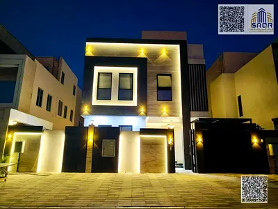 Two-story villa with a swimming pool and rooftop, ready to move in, with water, electricity, and ai