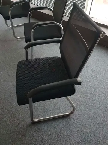 Black Stackable Dining/Meeting Chairs — Good Condition