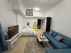 Furnished studio apartment, first occupancy, opposite Ajman City Centre – includes bills, internet