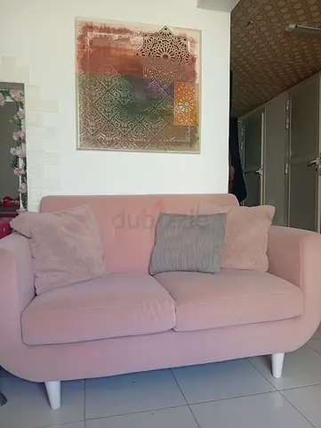 Sofa 2-Seater in Good Condition pink color