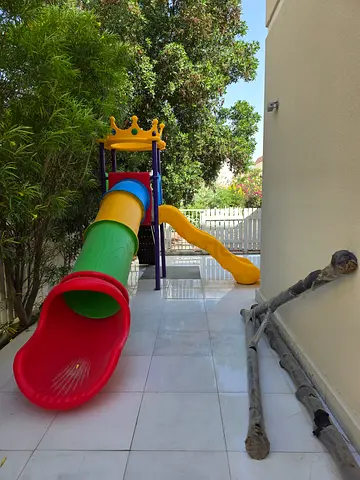 Kids Outdoor Playset with Slides and Tunnel - Good Condition