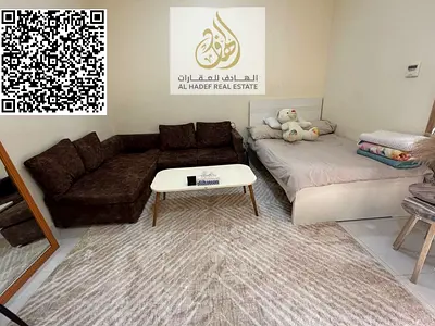 Furnished studio apartment for monthly rent in Al Nuaimiya 3, close to Murad Mall and all services and transportation. Suitable for small families. Al