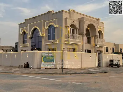 A luxurious corner villa with four facades and a swimming pool in the heart of Al Zahia, priced inclusive of registration fees and furnishings.