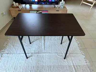 NO OFFERS - Compact dark wood folding table - good condition