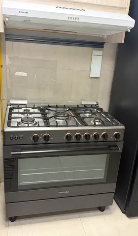 Toshiba 5-Burner Gas Cooker with Large Oven