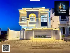 A luxurious villa for sale, combining elegance, comfort, and an ideal location in one of Ajman's