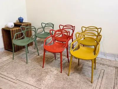 🌈 Authentic ( Kartell ) Masters Chairs – Set of 6 | Philippe Starck Design | Iconic Statement Piece